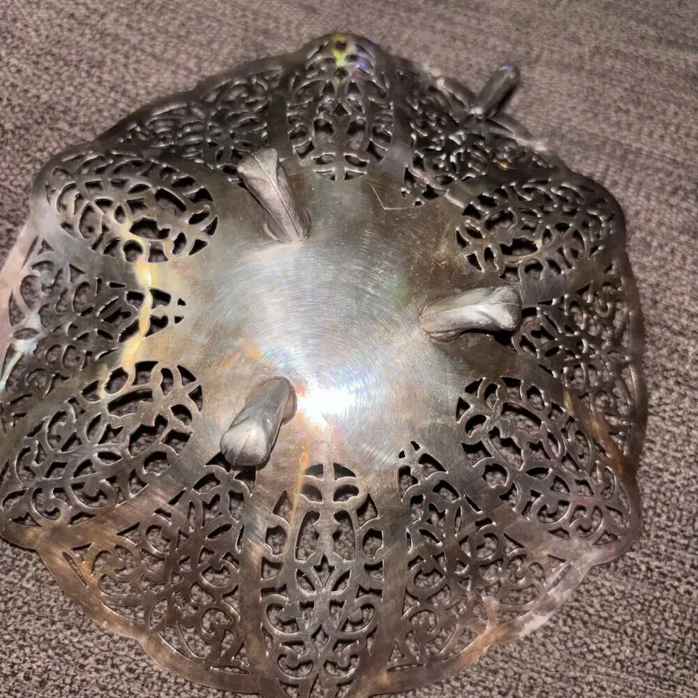 International Silver Company Lovelace Silver-plated Candy Dish Dainty